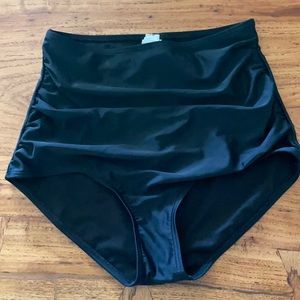 Black Highwaist Swim Bottoms